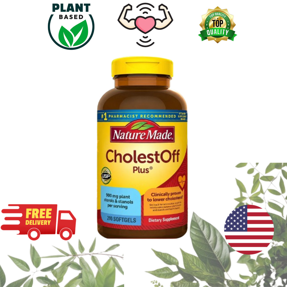 CholestOff plus Complete Dietary Supplement 210 Softgels Exp 2027