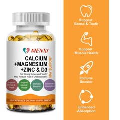Calcium Magnesium Zinc + Vitamin D3 – Strong for Bone Health Muscle Improvement