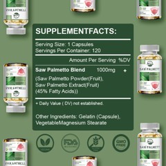 240 Softgels Saw Palmetto Extract 1000mg Prostate Supplement Urinary Men Health