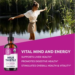 Vimergy USDA Organic Milk Thistle Extract, 57 Servings – Healthy Liver Support