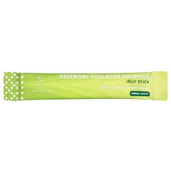 Essential Collagen Solution Jelly Stick, Green Grape, 3,000 mg, 10 Sticks, 0.7