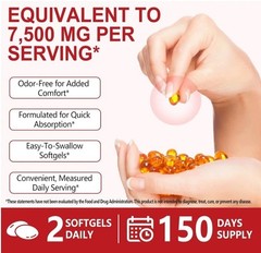 Aged Garlic Extract 7500mg Odorless Supplement Heart Immune Health 300 Softgels