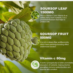 Soursop Bitters Liquid multivitami Drops,Pure 2 Fl Oz Green
