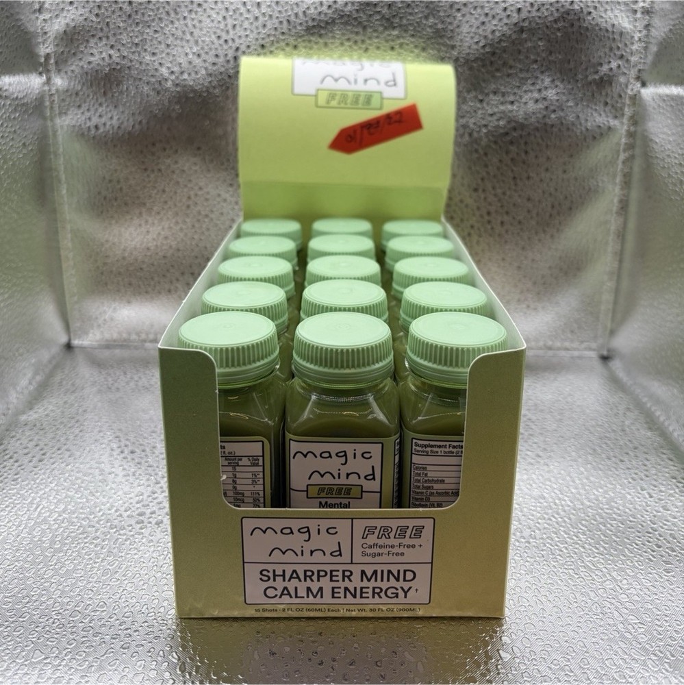 Magic Mind Sharper Mind Calm Energy Drink Lion Mane Bacopa 15 Shot Exp: 01/27/27