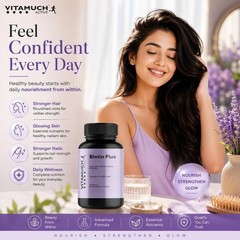 Vita.much Biotin Plus Hair Skin Nails 60 Tablets Zinc Iron