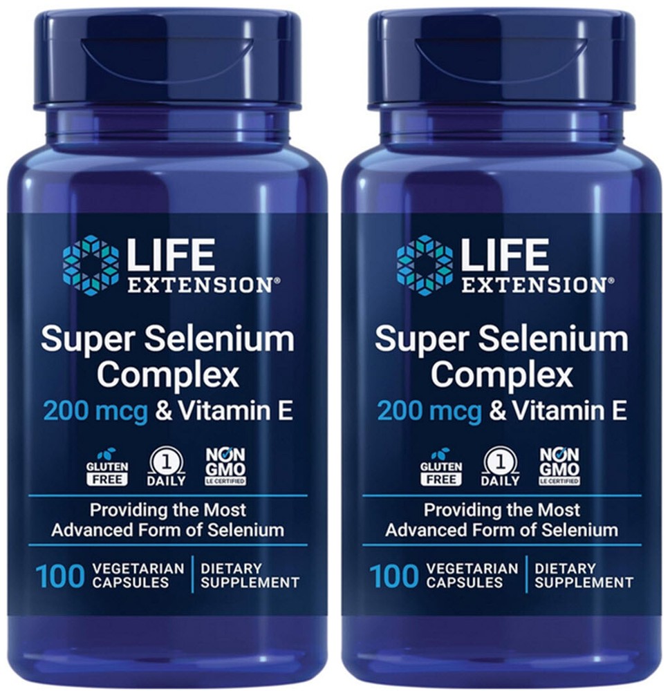 SUPER SELENIUM COMPLEX & VITAMIN E 200 mcg 200 Capsule LIFE EXTENSION