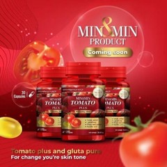 6X Min & Min Tomato Plus Whitening Blink Nourishes Skin Hair Nails Health 30 Cap