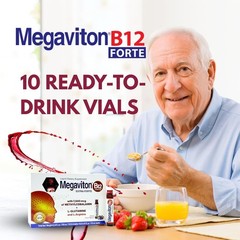 Megaviton B12 Extra Forte 7500 mcg Liquid 10 Drinkable Vials 8.50 fl oz