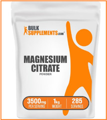 BulkSupplements Magnesium Citrate Powder 1kg – 3.5g Per Serving