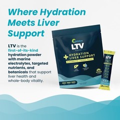 UpWellness LTV Liver Hydration Packets – Electrolytes 0.22 Ounce (Pack of 30)