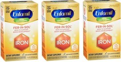 Enfamil Fer-In-Sol Supplement Drops 1.66oz (3 Pack)
