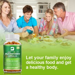 Multivitamin Capsules Daily Vitamins Minerals Supplement Multi Vitamin 120 Pills