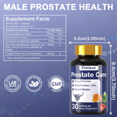Prostate Support – Saw Palmetto – Reduce Frequent Urination, Stamina supplement