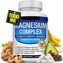 1~2pack 8 Magnesium in 1 Complex 1000mg & Blood Sugar Blend Dietary Supplementat