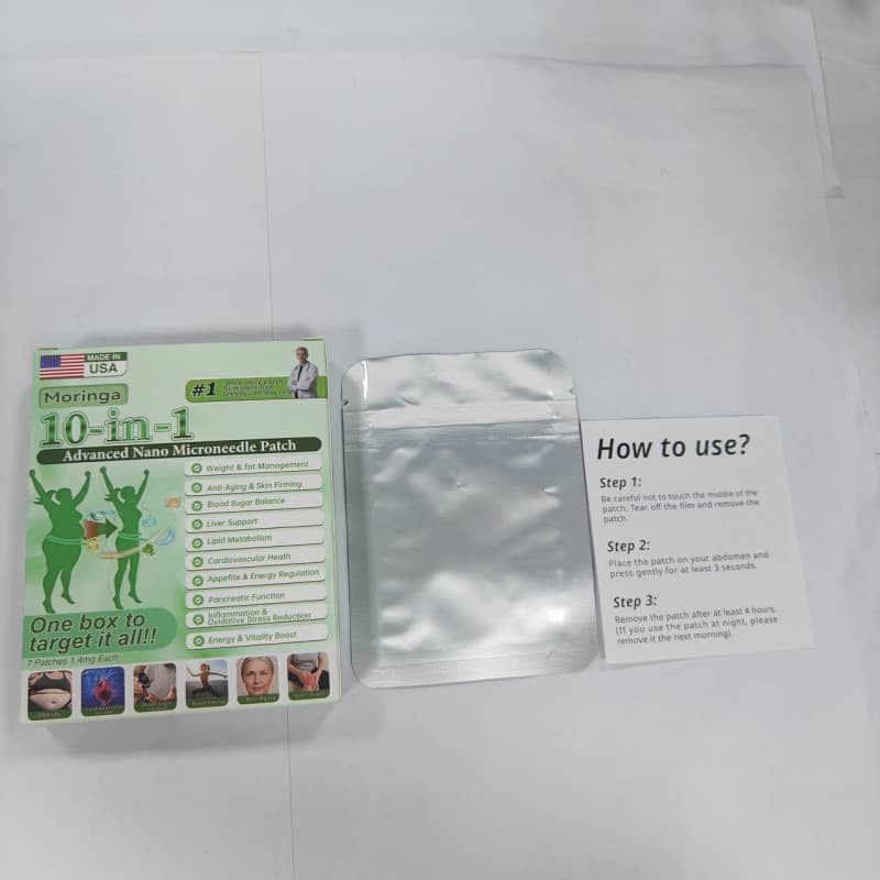 Advanced Nano Microneedle Patch Berberine x NAD (7pcs) +10-in-1 Moringa