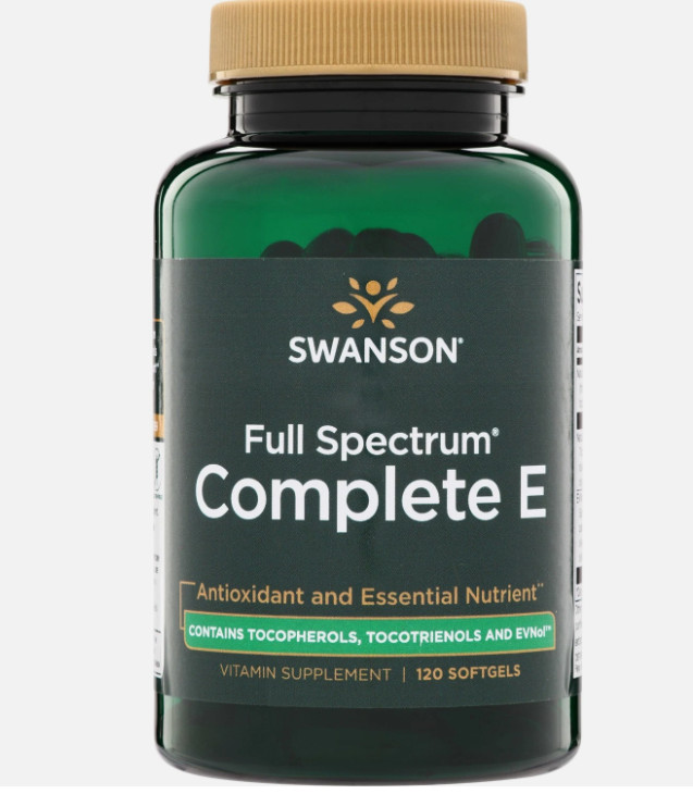 Swanson Full Spectrum Vitamin E with Tocotrienols Supplement (120 Softgels)
