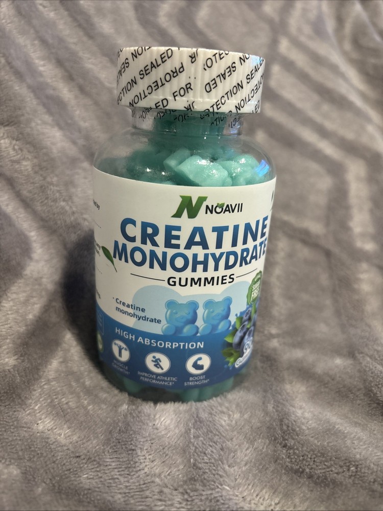 NOAVII Creatine Monohydrate Gummies 5000mg for Both Men & Women EXP 11/2026