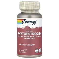 2 X Solaray, Phytoestrogen� with Wild Yam, Black Cohosh & Dong Quai, 30 VegCaps