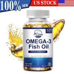 Omega 3 Fish Oil Capsule Triple Strength Highest Potency 2160MG EPA & DHA 10-120