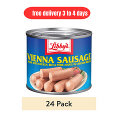 (24 pack) Libby’s Vienna Sausage in Chicken Broth, 4.6 oz Can