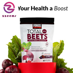 Total Beets Soft Chews with Beetroot, Nitrates, L-Citrulline, Grapeseed Extract,