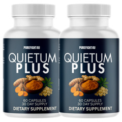 Quietum Plus Tinnitus Relief Hearing Health Wellness Supplement, 2 Bottles
