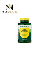 Spring Valley Super Vitamin B-Complex Tablets for Metabolism Support, 250 Count