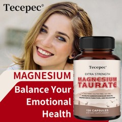 Magnesium Taurate Capsules Support Cardiovascular Health Stress Relief