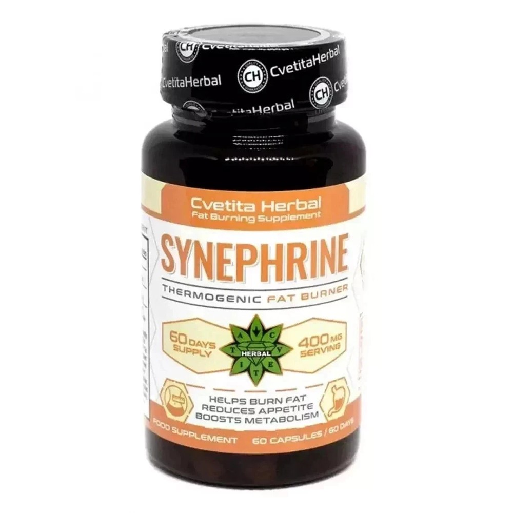 Synephrine Fat burner Weight Loss Metabolic Accelerator pills 60 cap Pack of 3