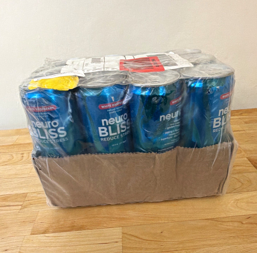 Neuro Bliss White Raspberry Vegan Gluten-Free Drink, 12 fl oz Cans (12)
