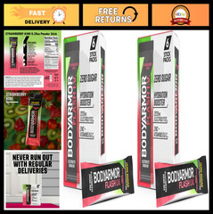 Electrolyte Drink Mix Packets – Zero Sugar Strawberry Kiwi Coconut Water (12 Cou