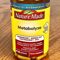 Lot of 2 ~ Nature Made ~ Metabolyze ~ 60 Capsules ~ Exp 10/2027
