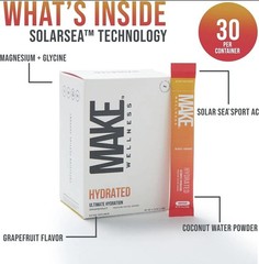 Make Wellness Hydrated Grapefruit Hydration & Electrolyte Drink Mix 30 Sachets