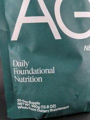 AG1 Next Gen Athletic Green 30 Day Supply 13.8 Oz Expires 12/26 New 390g Sealed