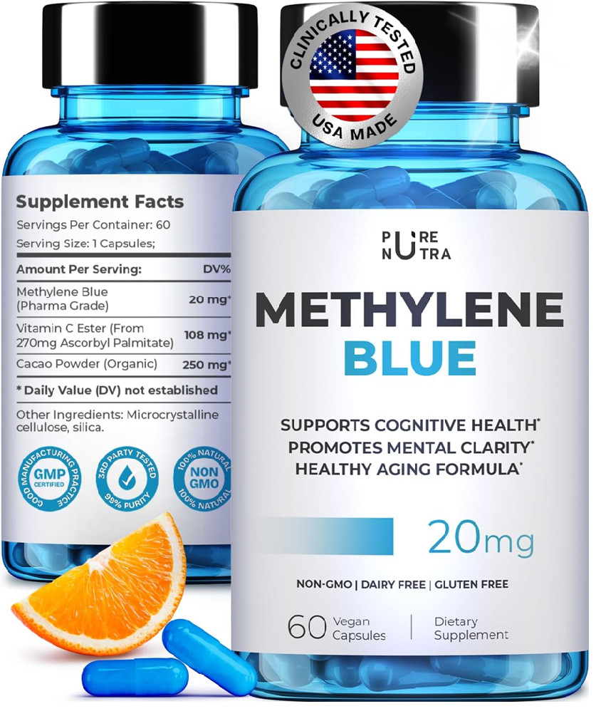 Blue Supplement – Pharmaceutical Grade, 2 FL OZ, 1% USP Grade, 60 Capsule