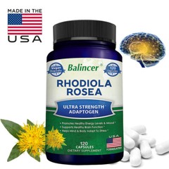 Rhodiola Rosea 1000 Mg Adaptive Herb – Brain Stress and Mood Support