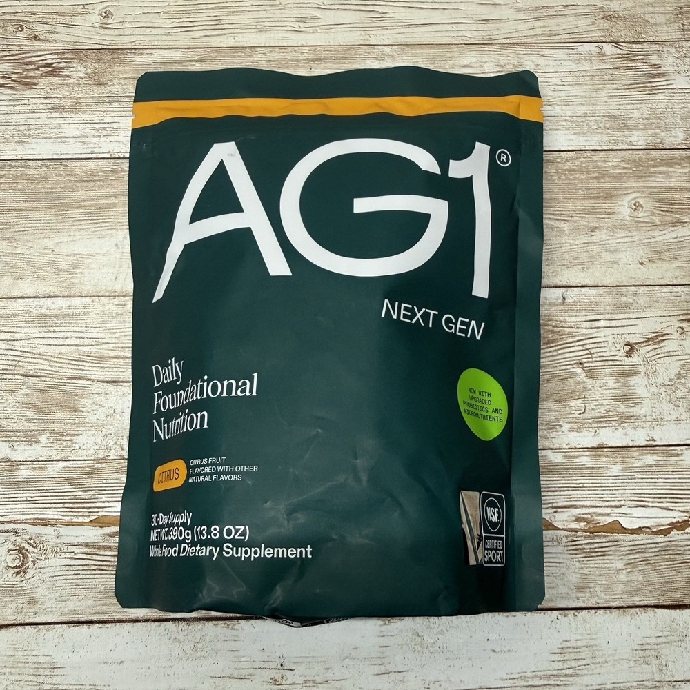 AG1 Athletic Greens Citrus PowderPouch 12.7oz/360g 30 Day Supply 1 Bag Exp 12/26