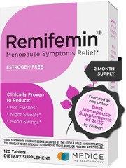 Clinically Proven Menopause Support with Hormone-Free Black Cohosh – 120 Tablets