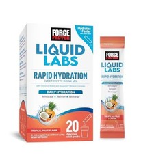 Force Factor Rapid Hydration Electrolyte Powder Sticks Tropical Fruit 20ct
