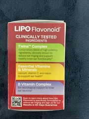 Lipo-Flavonoid – Helps Reduce Ear Ringing- 90 Caplets- Expires 2/2028