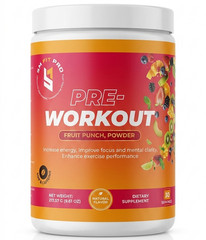 Pre Workout Powder Fruit Punch (30 Servings) Sm Fit Pro