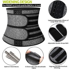 Women Abdomen Fat Burner Body Shaper Waist Trainer Sauna Suit Sweat Weight Loss