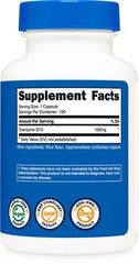 Nutricost CoQ10 100mg, 120 Capsules, Vegetarian Capsules, Non-GMO (Coenzyme Q10)