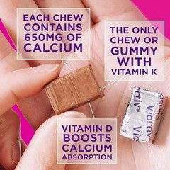 Viactiv Calcium Supplement Soft Chews, Milk Chocolate (100CT) Vitamin D & K