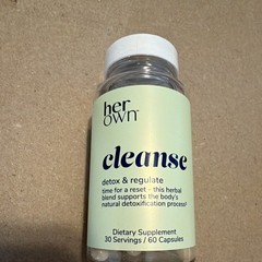 Her Own Cleanse Detox & Regulate for Women 60 Capsules 1 Month Vegan
