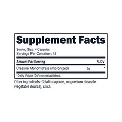 Nutricost Creatine Monohydrate 3,000mg, 180 Capsules (750mg Per Capsule)