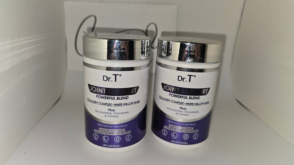 2 Pack Dr. T Joint Support Collagen Glucosamine Chondroitin 90 Ct Ea Exp 05/27