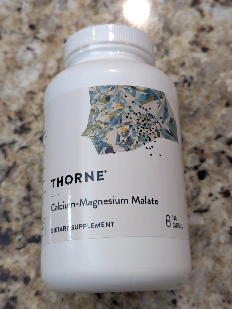Thorne Calcium Magnesium Malate Supplement 240 capsules exp: 10/2028
