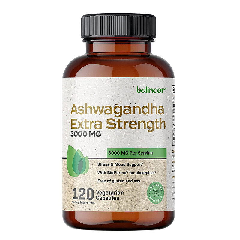Ashwagandha Extra Strength 3000 Mg – Stress And Mood Support, Increased Energy
