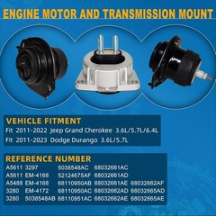 Engine Transmission Mount Set For Jeep Grand Cherokee 2011-2022